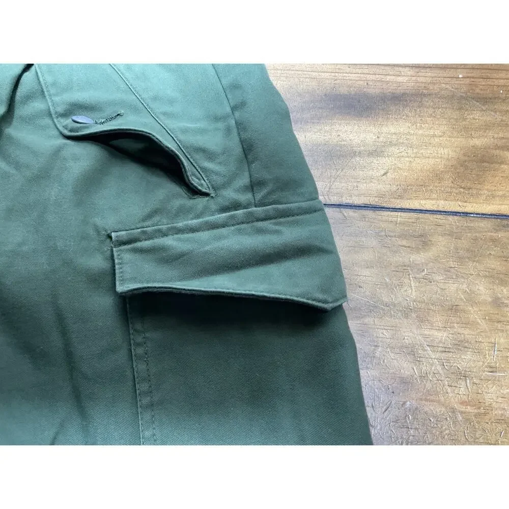 Vintage Swedish Army Ankle Cargo Fatigues Green D92 29x29 - Picture 4 of 12